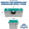 image:imageSheffield 12288 13 Made in USA Tackle Box wLift Out Tray amp Deep StorageAquamarine Blue