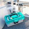 image:imageSheffield 12288 13 Made in USA Tackle Box wLift Out Tray amp Deep StorageAquamarine Blue