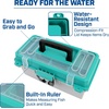 image:imageSheffield 12288 13 Made in USA Tackle Box wLift Out Tray amp Deep StorageAquamarine Blue