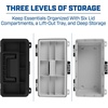 image:imageSheffield 12288 13 Made in USA Tackle Box wLift Out Tray amp Deep StorageBlack