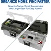 image:imageSheffield 12288 13 Made in USA Tackle Box wLift Out Tray amp Deep StorageGrey