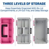 image:imageSheffield 12288 13 Made in USA Tackle Box wLift Out Tray amp Deep StoragePink