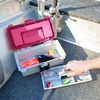 image:imageSheffield 12288 13 Made in USA Tackle Box wLift Out Tray amp Deep StoragePink