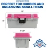 image:imageSheffield 12288 13 Made in USA Tackle Box wLift Out Tray amp Deep StoragePink
