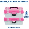 image:imageSheffield 12288 13 Made in USA Tackle Box wLift Out Tray amp Deep StoragePink
