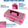 image:imageSheffield 12288 13 Made in USA Tackle Box wLift Out Tray amp Deep StoragePink