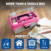 image:imageSheffield 12288 13 Made in USA Tackle Box wLift Out Tray amp Deep StoragePink