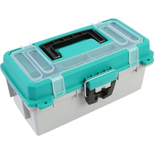 image:imageSheffield 12288 13 Made in USA Tackle Box wLift Out Tray amp Deep StorageAquamarine Blue