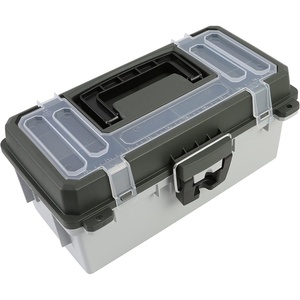 image:imageSheffield 12288 13 Made in USA Tackle Box wLift Out Tray amp Deep StorageGrey