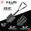 image:imageSTAK 11806 Folding Camping Shovel with Hoe amp Serrated Edge for Hiking